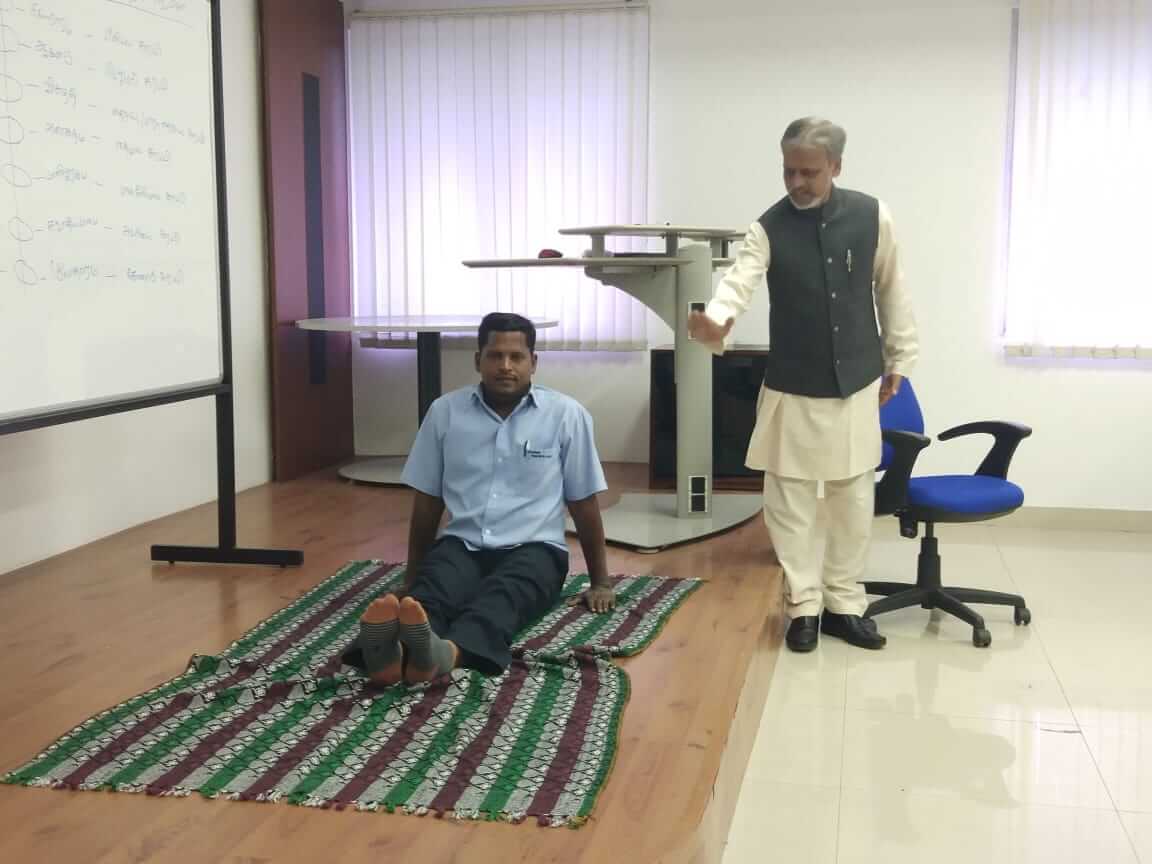 Corporate Yoga – 1 day Training Program at Dymos Lear Automotive India